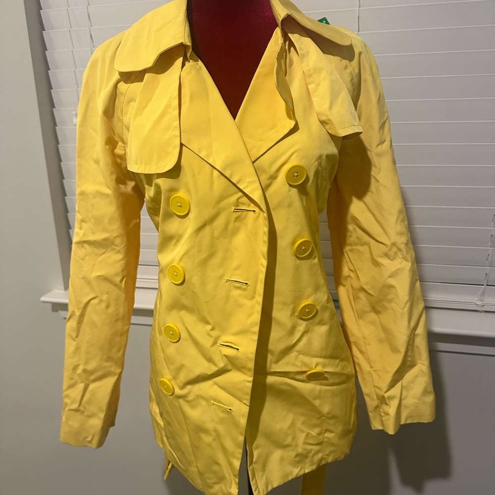 London Fog Yellow Trench Coat